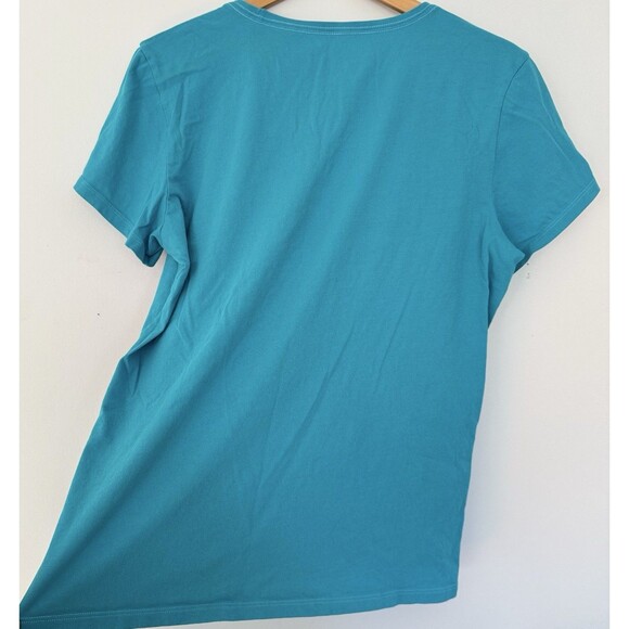 Life Is Good Womens XL Teal Seagulls Gulls Gone Wild Crusher Tee Tshirt Cotton - Picture 8 of 14